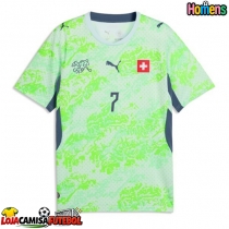 Camisa de Futebol Suíça Breel Embolo #7 Equipamento Secundário Mundo 2026 Manga Curta